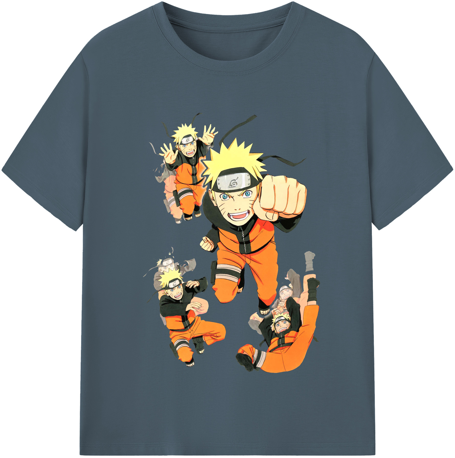（画像用） NARUTO -ナルト- うずまき ナルト Uzumaki Naruto 綿100％半袖Tシャツ（フロントプリント）